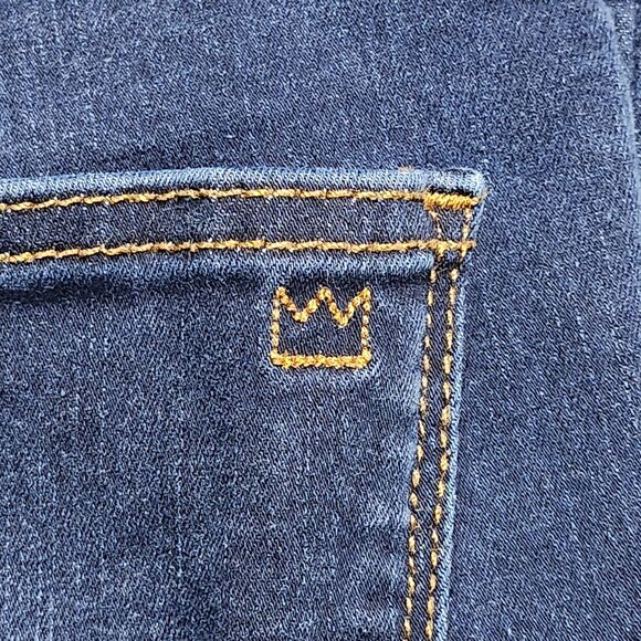 Crown & Ivy Jeans Womens 14 Straight Leg Stretch Denim High Rise Pockets Casual - Picture 15 of 15